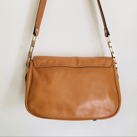 Reiss Tan Leather Chain Strap Shoulder Bag - Picture 7 of 14